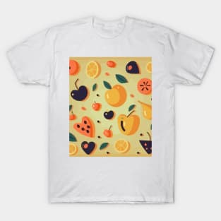 Juicy Fruits Pattern T-Shirt